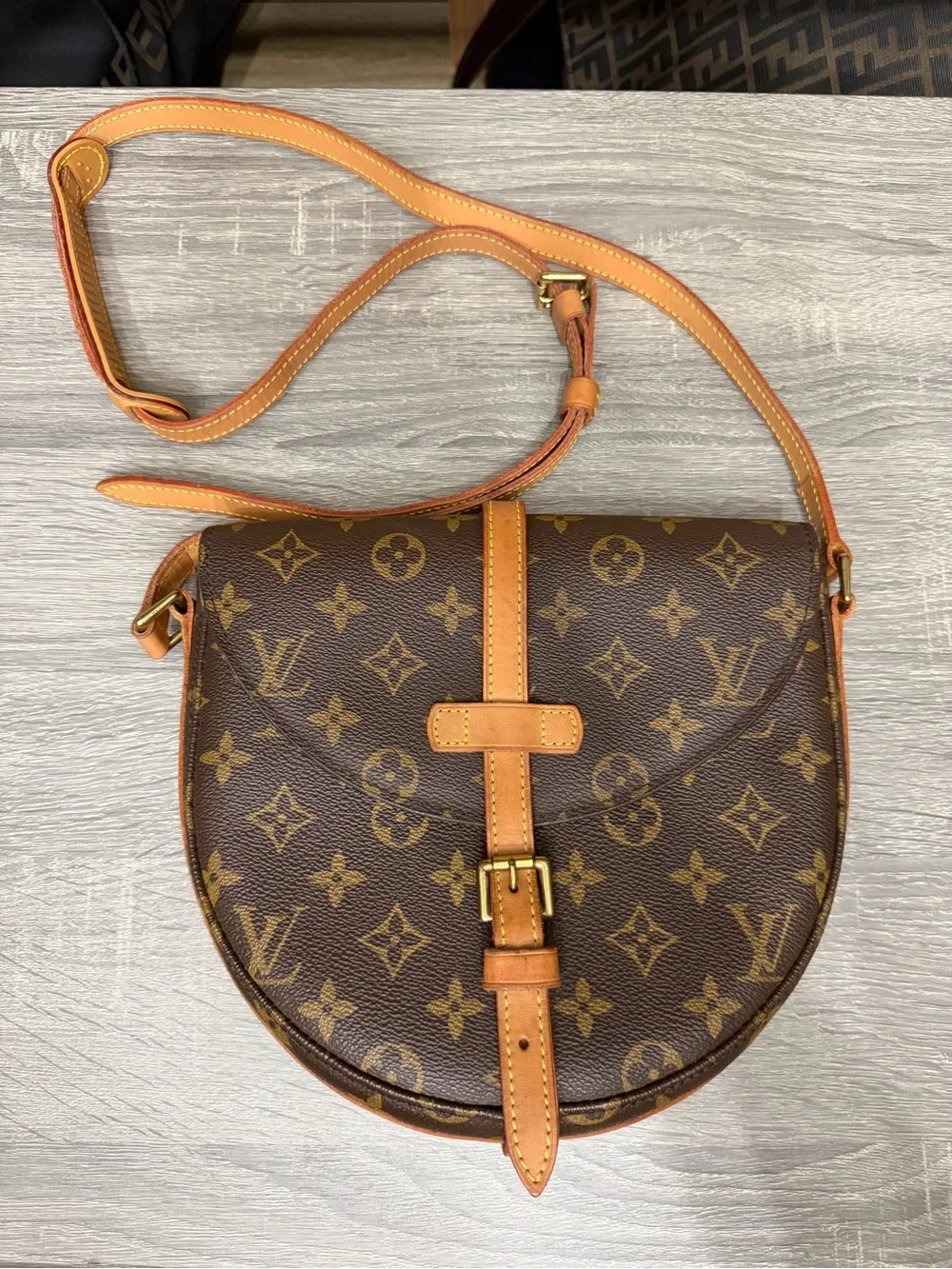 Louis Vuitton Vintage Chantilly MM Crossbody Monogram Bag